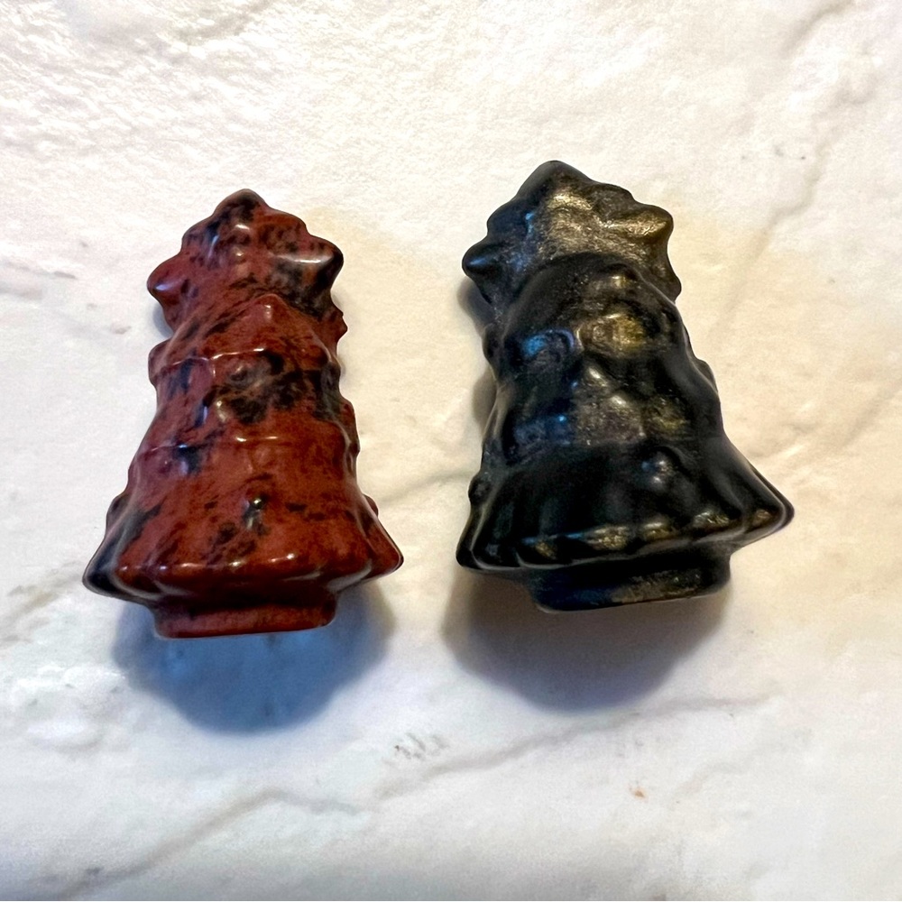 Ships TODAY! Christmas Tree Crystal Carving